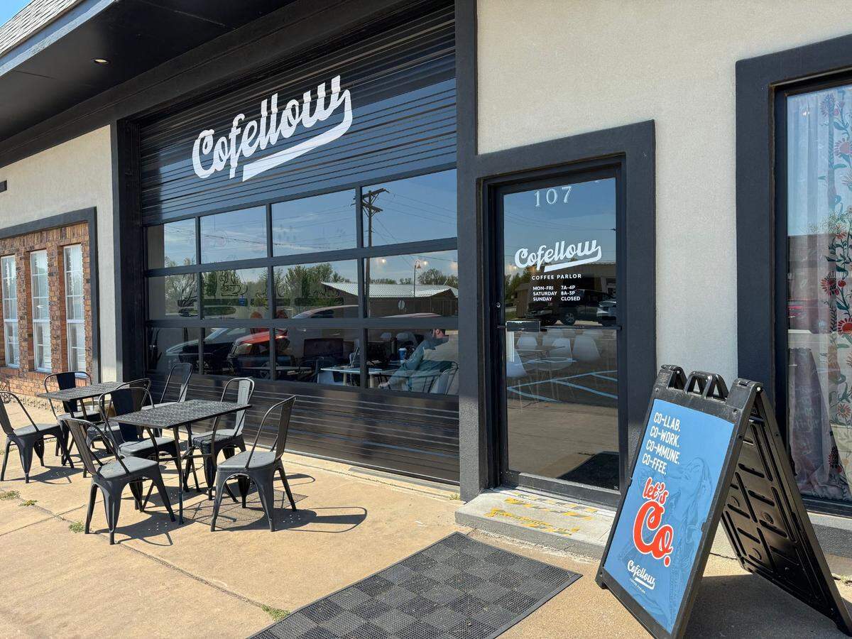 Cofellow Coffee Parlor’s original spot is at 107 N. Main in Goddard.