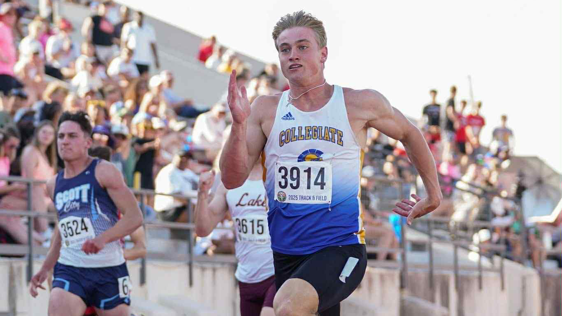 Wichita Collegiate sprinter wins track gold with state-meet record time