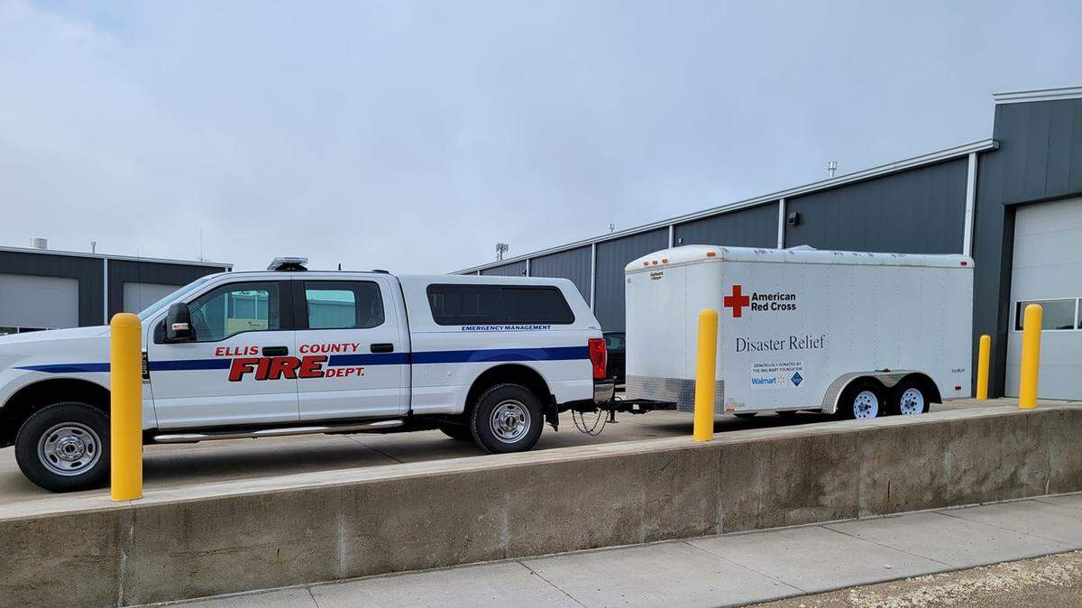 The American Red Cross is responding to Natoma, which was flooded Sunday morning.