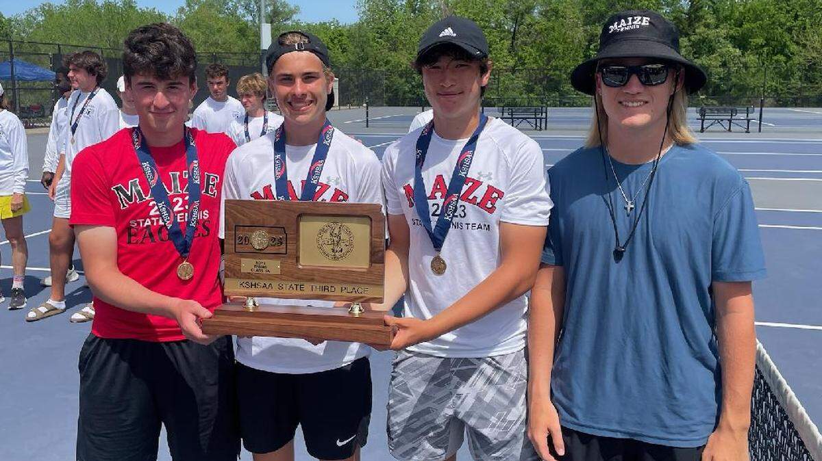 Maize senior Sam Ritchie helped lead the Eagles to a third-place team trophy at the Class 5A state tournament this past season.