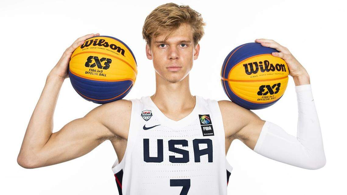 Wichita native Gradey Dick, a Sunrise Academy senior who is committed to play at KU, won a gold medal with Team USA at the 3-on-3 Under-18 World Cup.