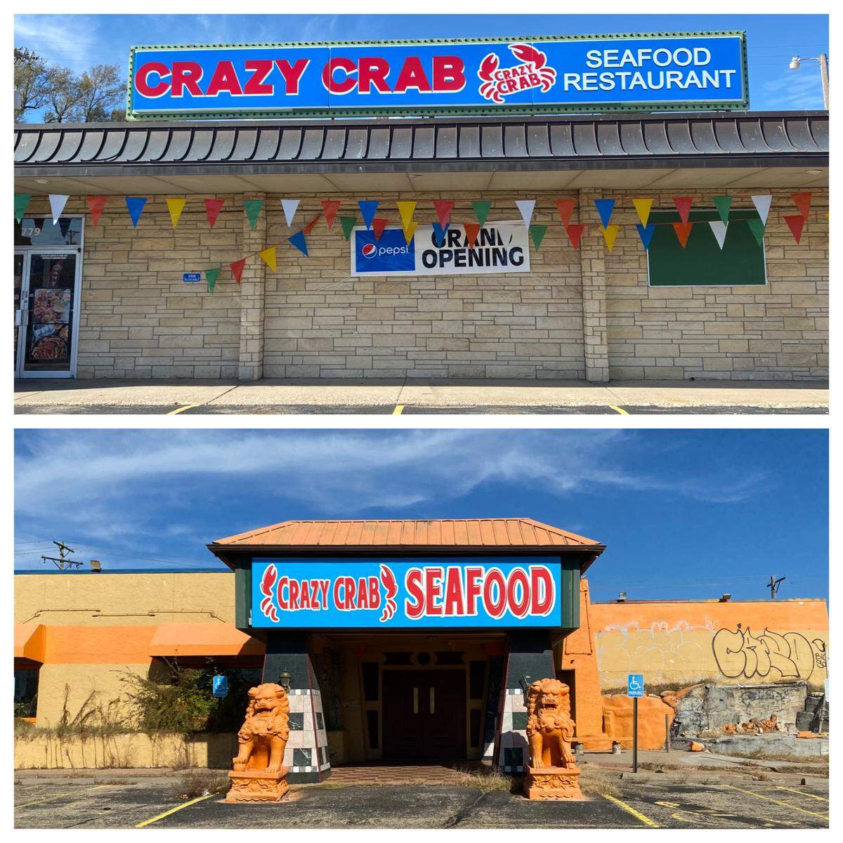 Crazy Crab Seafood relocated from its crumbling first home to a new spot a mile and a half north on West Street.