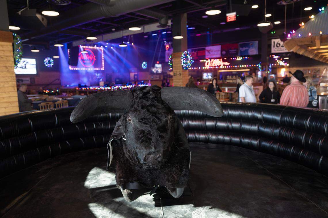 Meet Hightower, the mechanical bull at the new Gilley’s in Park City.