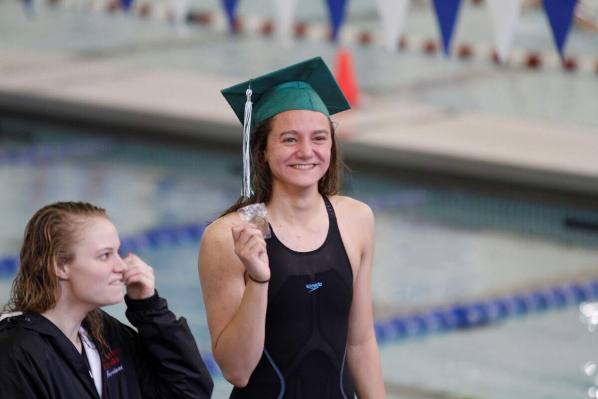 Megan Keil, a Derby senior swimmer.