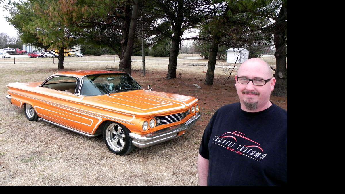 Chris Carlson's scalloped orange 1960 Pontiac Ventura has been the perfect palette to display his customizing skills. He began working in a body shop at age 12, inspired by his dad's skills in the field.