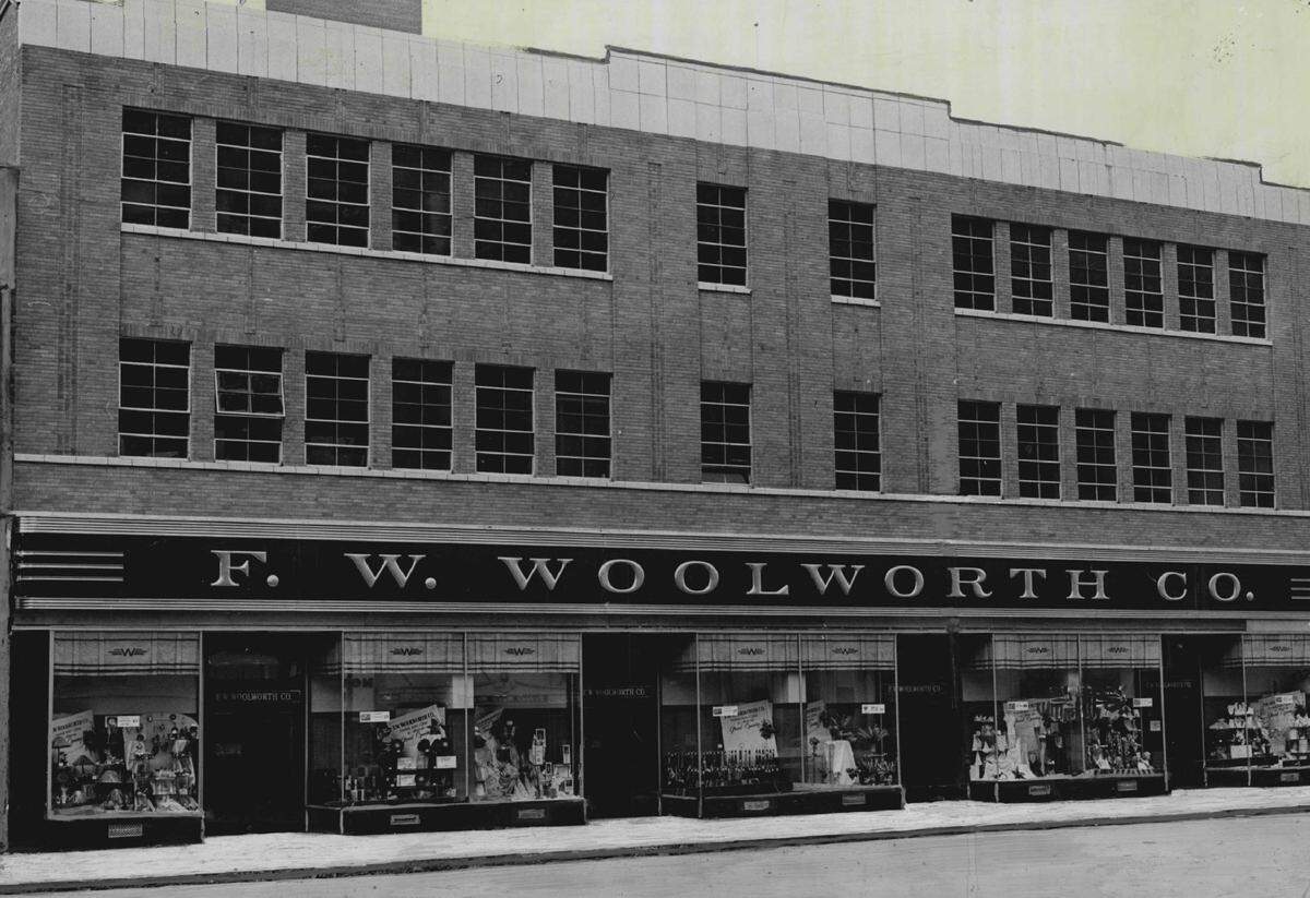 A photo of the Woolworth building at 205 E. Douglas in its early days