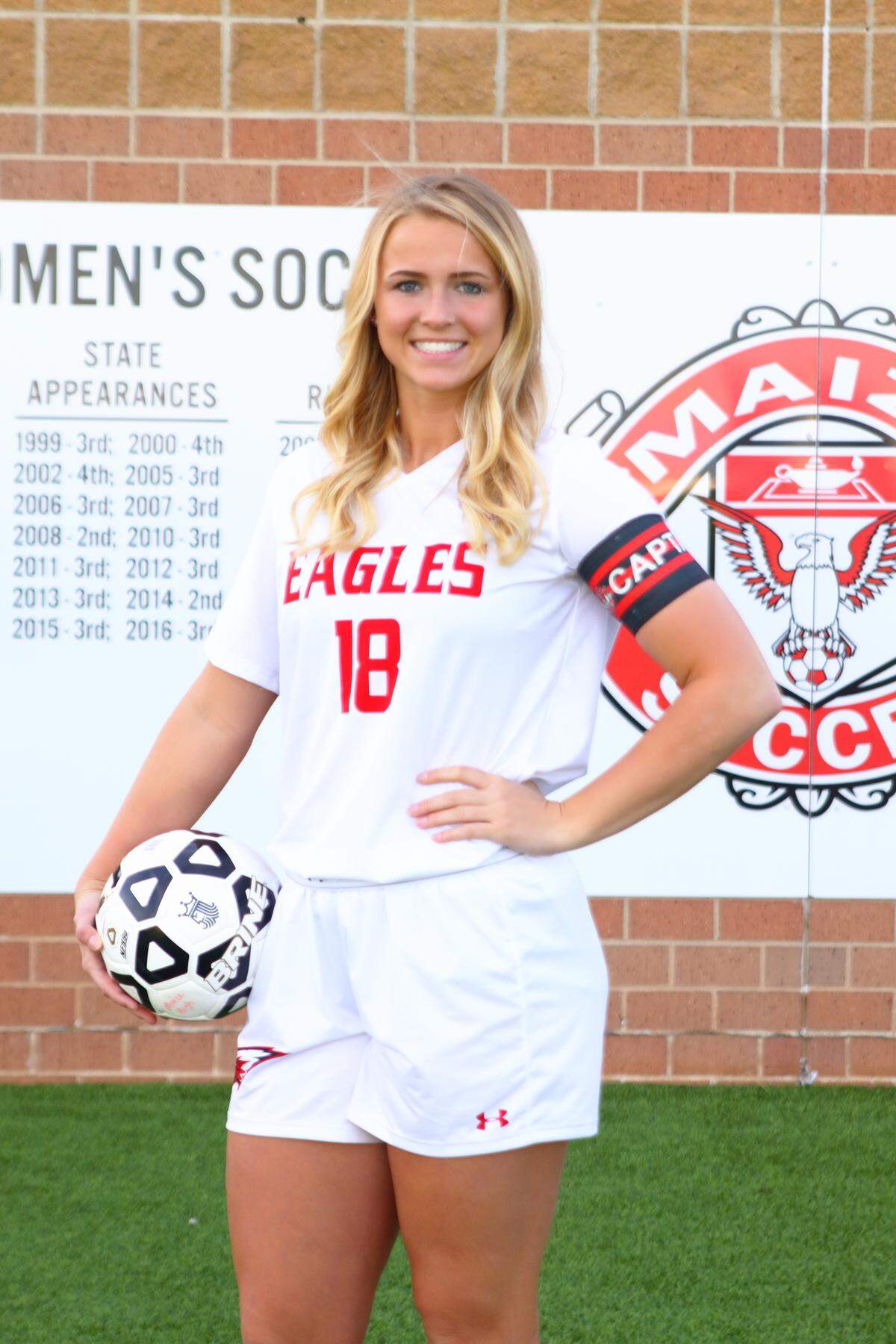 Maize senior Ashlyn Lakin was selected to the Eagle's 2018 All-Metro Girls Soccer Team