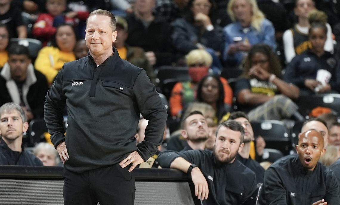 Wichita State Men’s Basketball head coach Paul Mills during the game against Montana State. 