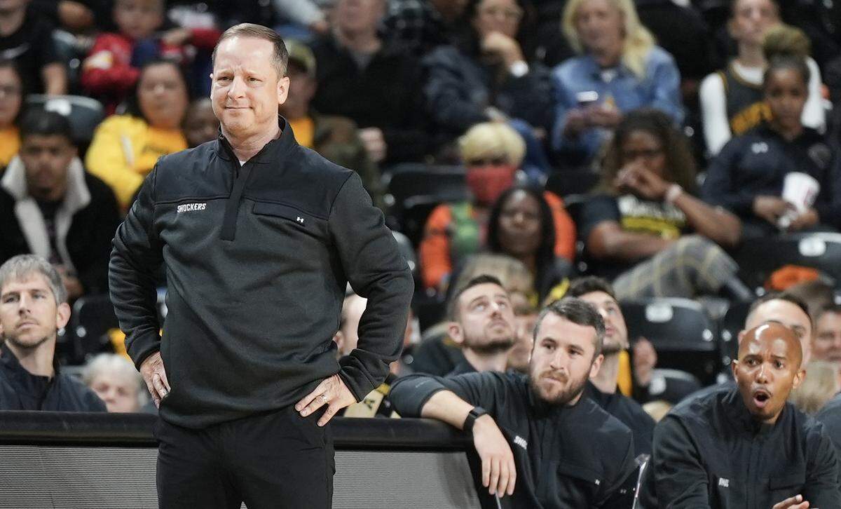 Wichita State Men’s Basketball head coach Paul Mills during the game against Montana State.