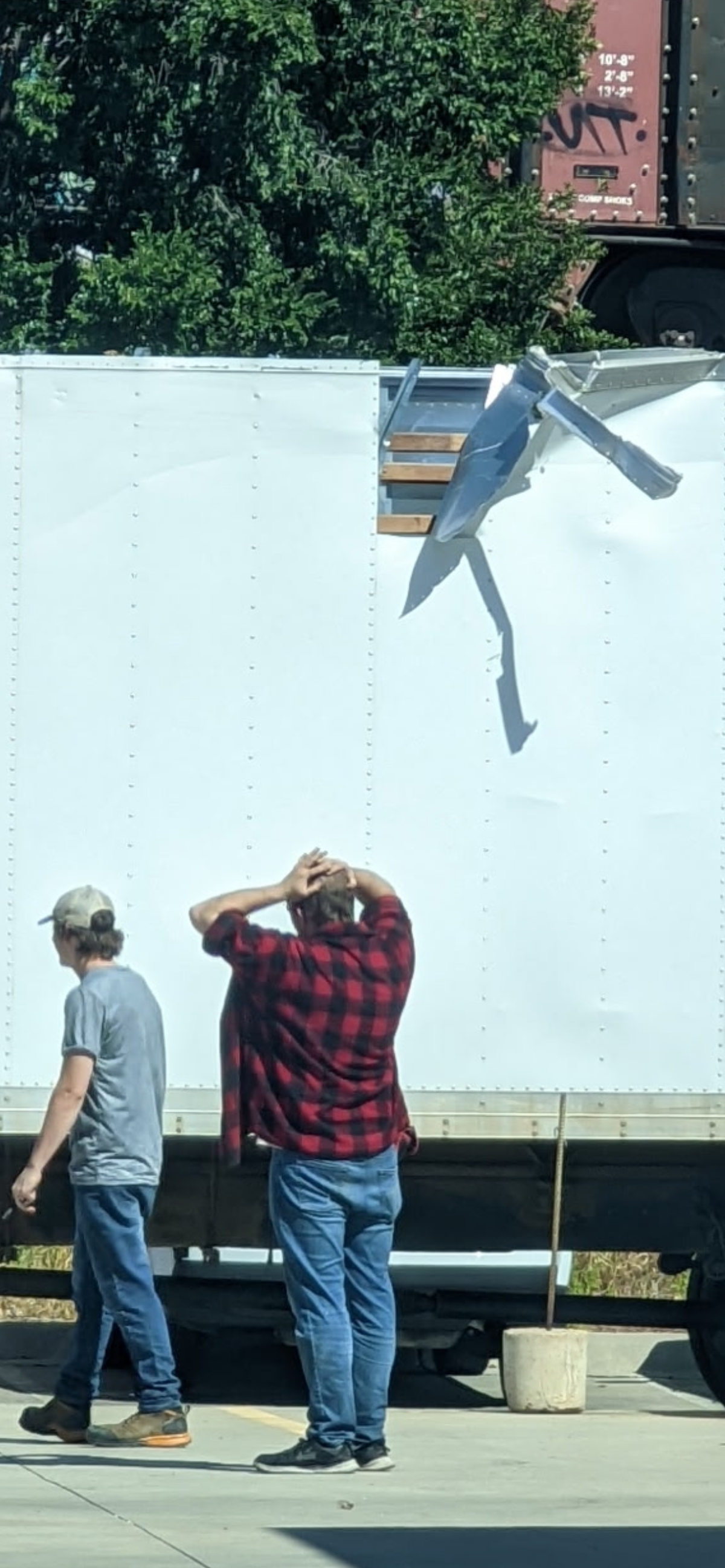 This “truck-killing bridge” on Waterman near Commerce Street struck again. Businessman Bruce Rowley has contemplated doing a coffee table photo book of all the accidents there.