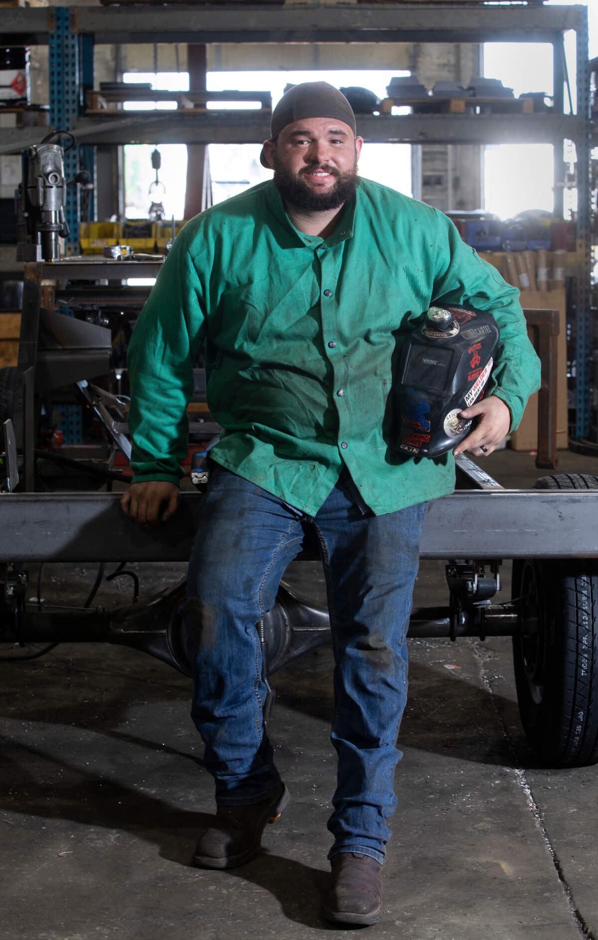 Cody Cain was connected with NexStep Alliance through drug court where he got a high school diploma and a welding certificate at the same time. He now works as a welder at Superior Broom. He’s slated to begin taking classes at WSU Tech this fall for an associateÕs degree in welding. (August 20, 2021)