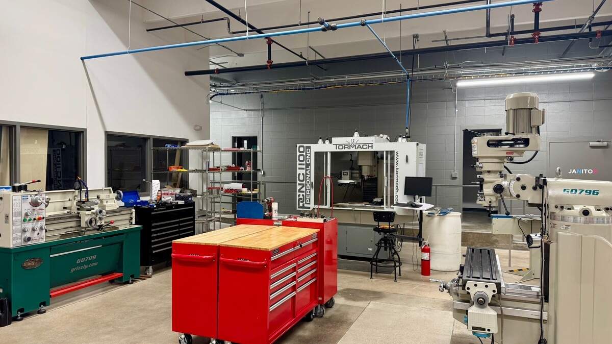 One of the maker spaces at Groover Labs, 334 N. St. Francis, in downtown Wichita