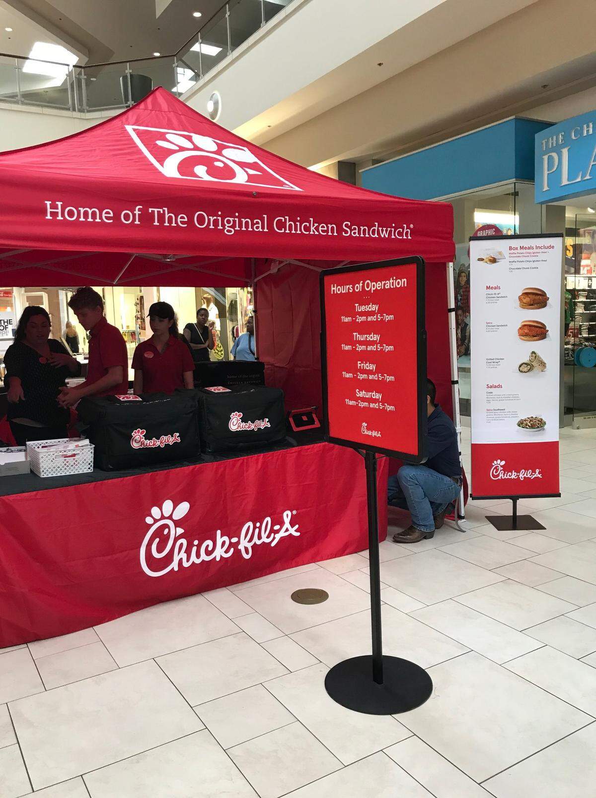 There’s now a pop-up Chick-fil-A operating at Towne East Square.