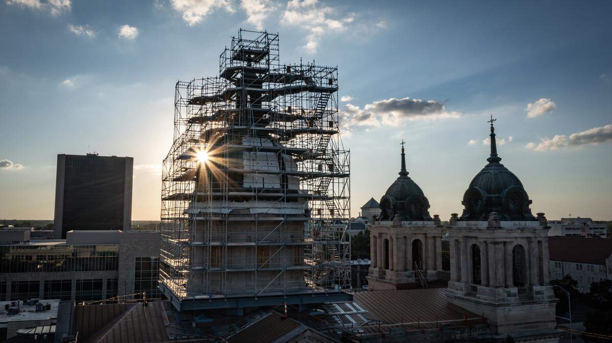 The Cathedral of there Immaculate Conception in downtown Wichita is undergoing a massive renovation project.