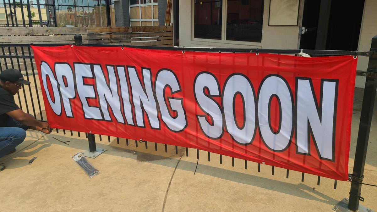 Kiss My Axe is a new axe-throwing business taking over the former Funky Monkeys Shaved Ice 21+ space at 216 N. Washington.