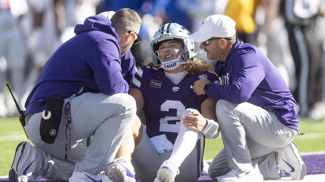 K-State QB Avery Johnson refused to let an injury scare slow him down against KU