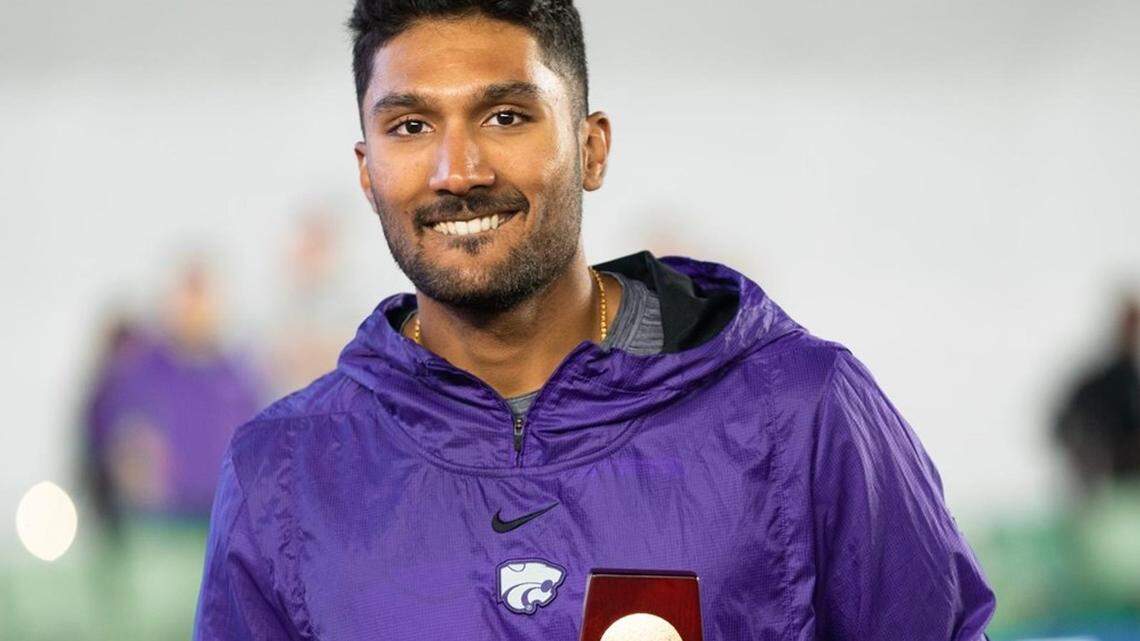 Kansas State high jumper Tejaswin Shankar won his second national championship for the Wildcats over the weekend.