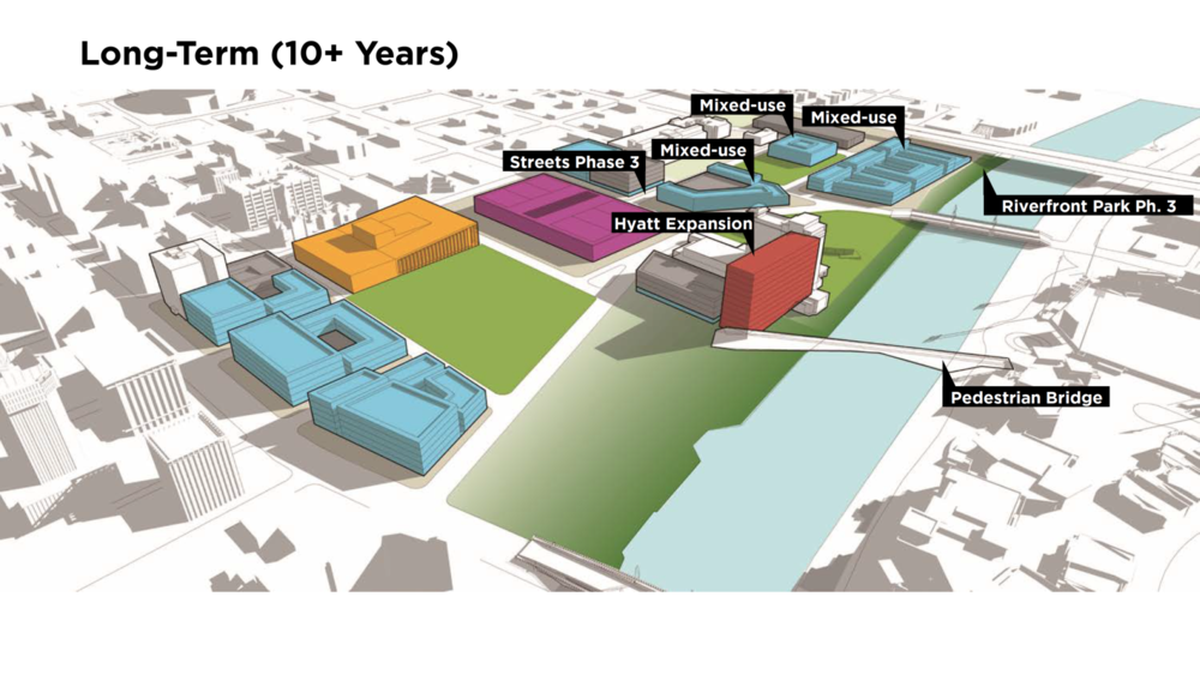 The estimate of what the Legacy Master Plan could look like a decade after implementation.