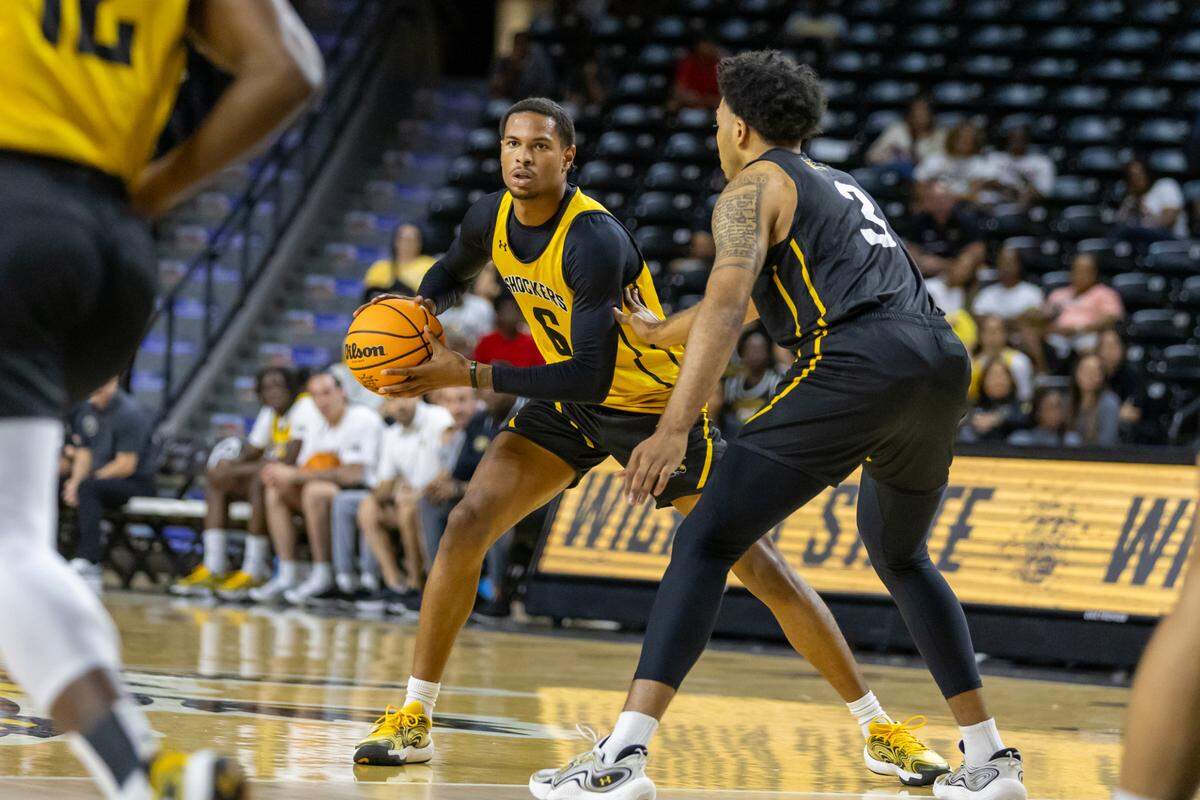 Wichita State junior forward Corey Washington, a transfer from Saint Peter’s, looks to replicate his past success with the Shockers this upcoming season.