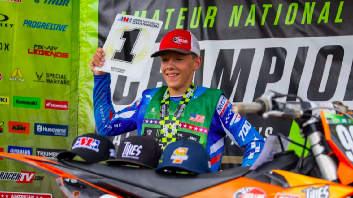 From backyard to big time: El Dorado teen wins national motocross title