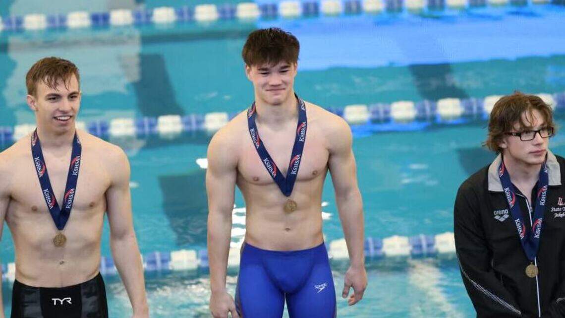 This Wichita Collegiate state champion swimmer is a rarity in club-dominated sport