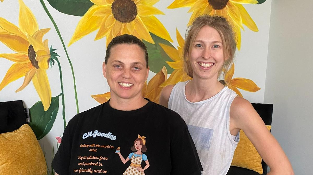 Nicole Mullen, left, and Whitney Feltrop are the owners of the new Sunflour Cafe & Collective on West Central in Wichita.