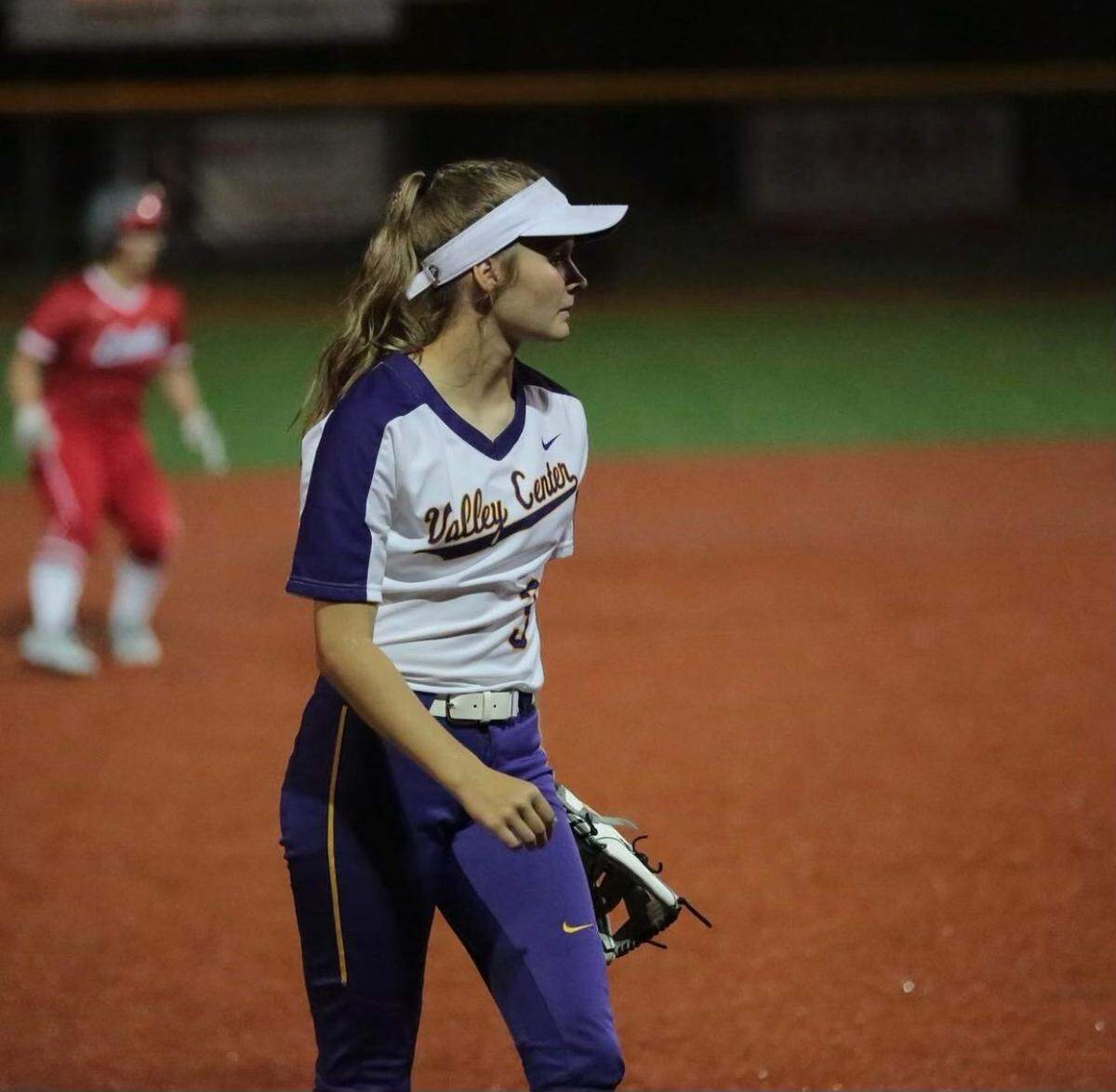 Valley Center sophomore third baseman Maci George.