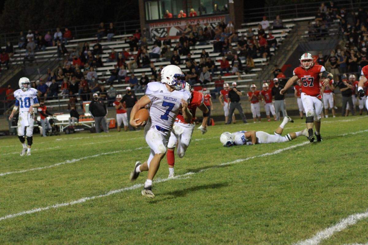 Halstead senior Lakin Farmer rushed for 533 yards in Halstead’s 48-34 win over Hesston last Friday. It was the second-most rushing yards in a single game in Kansas high school football history.