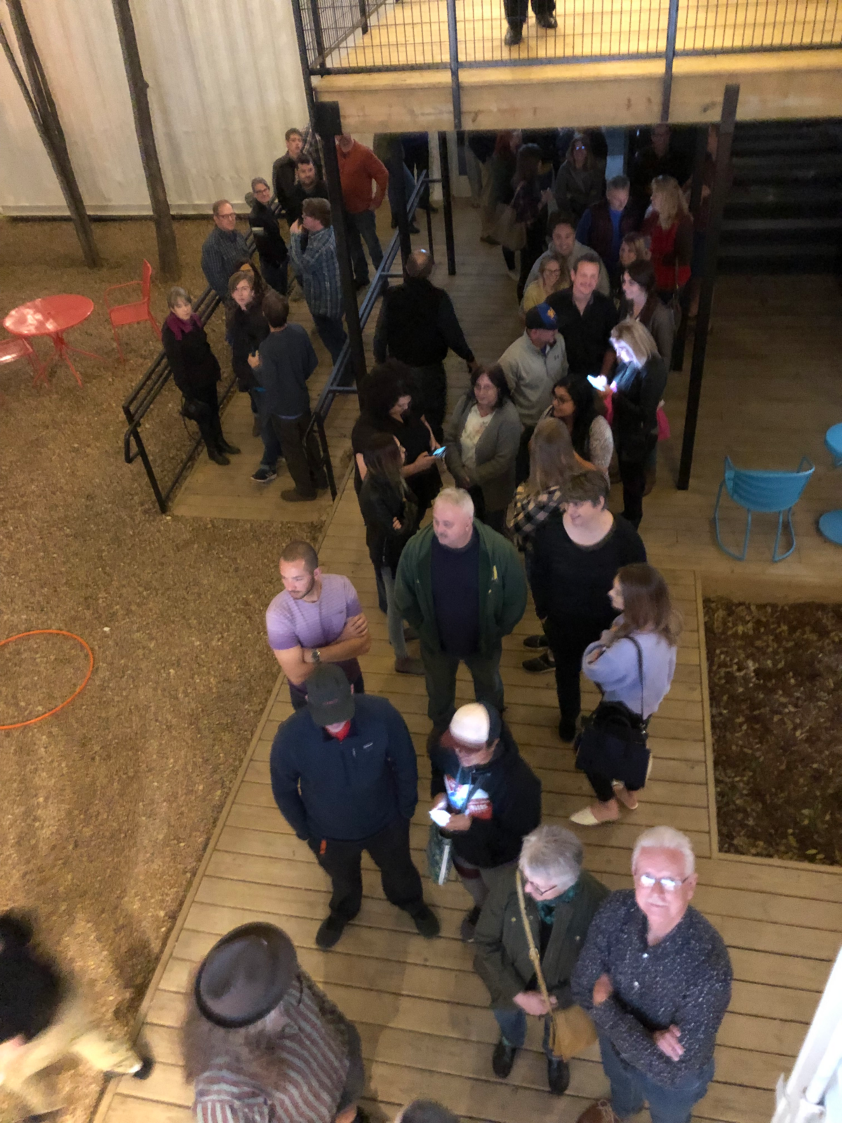 On Saturday, people waited in line for a seat at Prost, Wichita’s new German restaurant and beer garden.