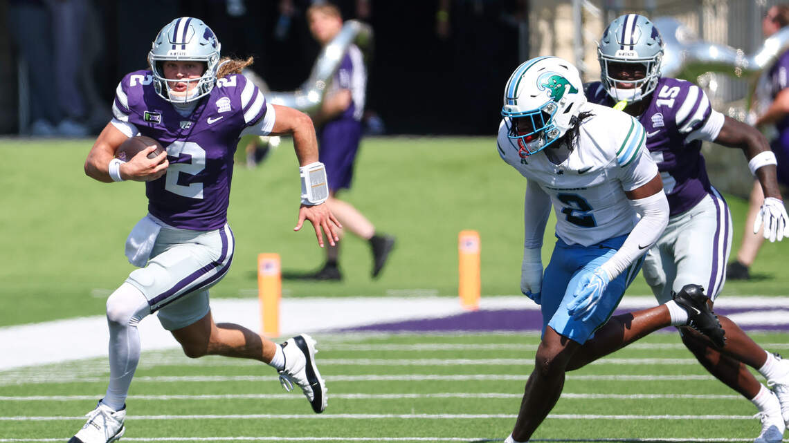 K-State QB Avery Johnson unlocking his dual-threat potential with Collin Klein