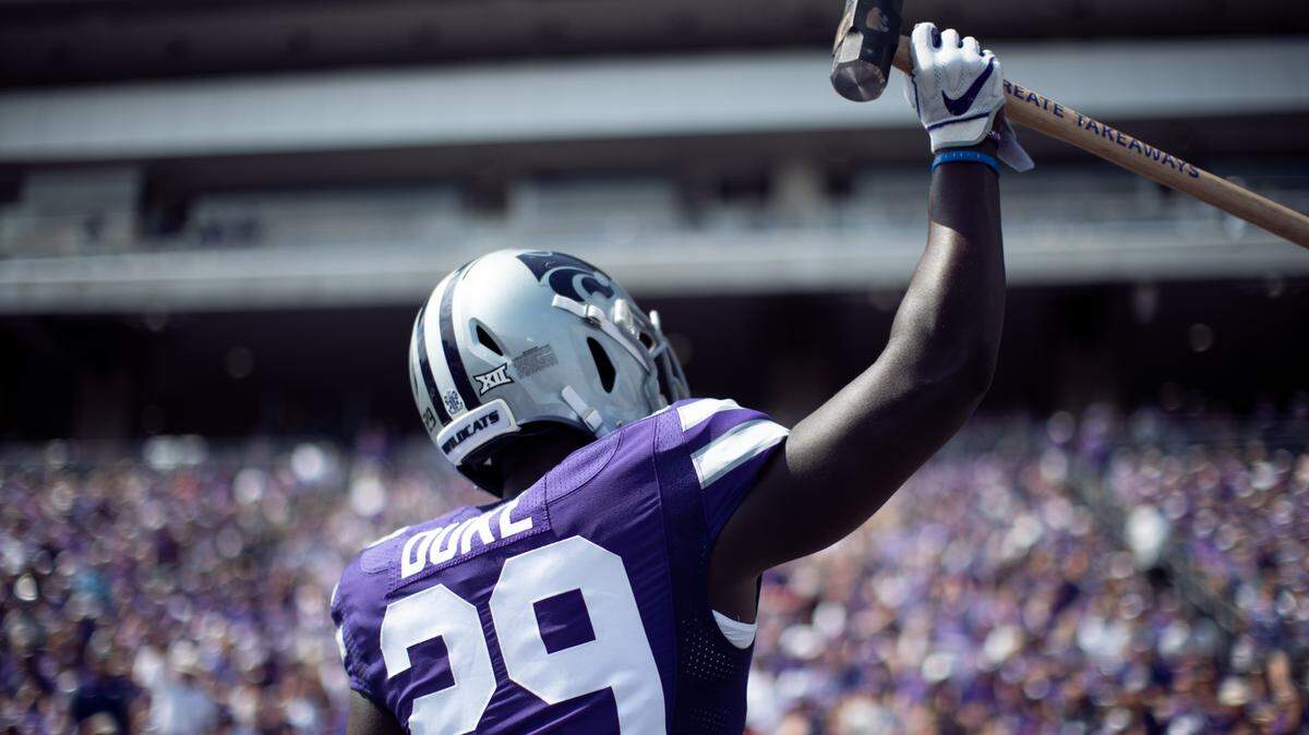 K-State defender Khalid Duke
