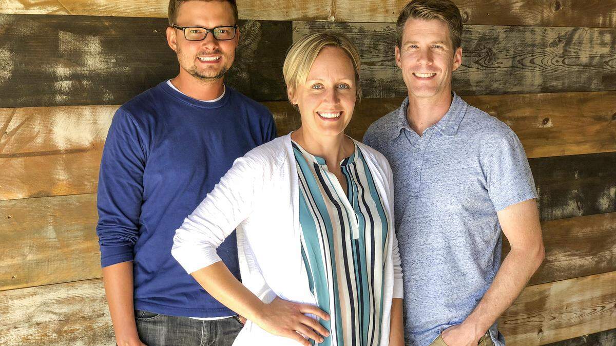 Roy Ley, left, and Katie and Jared Hoke of Lawrence-based Hoke Ley Architecture & Design plan to expand into Wichita with a new office this fall.