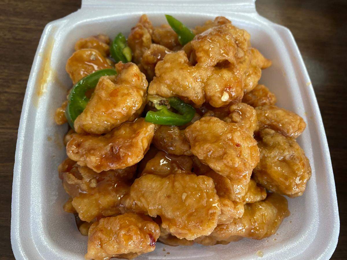 One of Mr. Miyagi’s specialties is chicken bites fried in tempura batter.