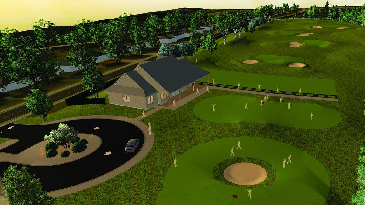 A rendering of the planned children's golf campus by The First Tee of Greater Wichita at MacDonald Park Golf Course. The First Tee of Greater Wichita, a local chapter of the national program dedicated to teaching children character through golf, is raising $1.5 million to build the campus's greens and building by next year.