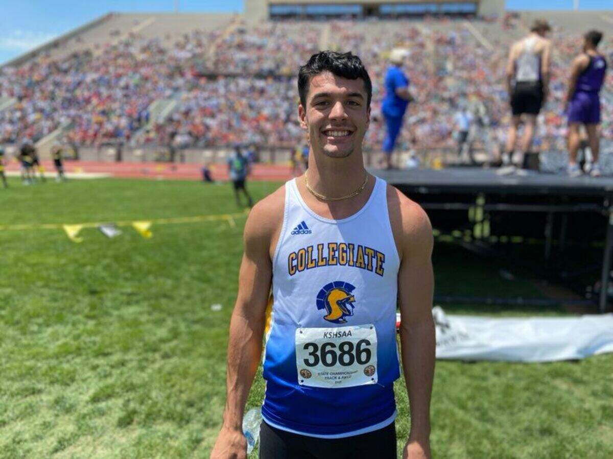 Wichita Collegiate junior Jaden Mitchell won the Class 3A 100 championship.