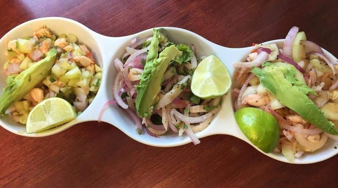 La Isla specializes in ceviche and other seafood dishes.