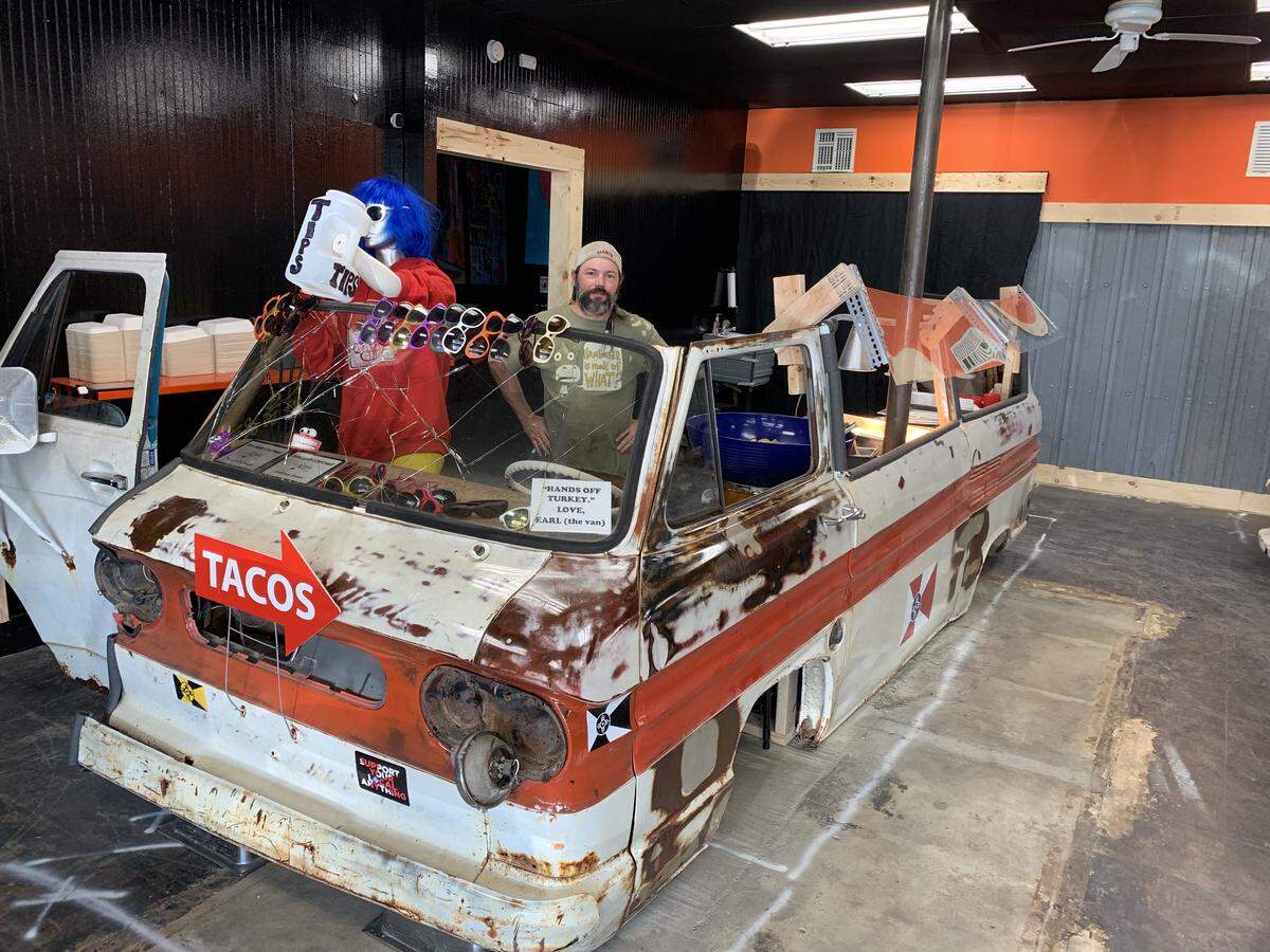 Dustin Presley opened a taco buffet restaurant in the former Byblos space in November.
