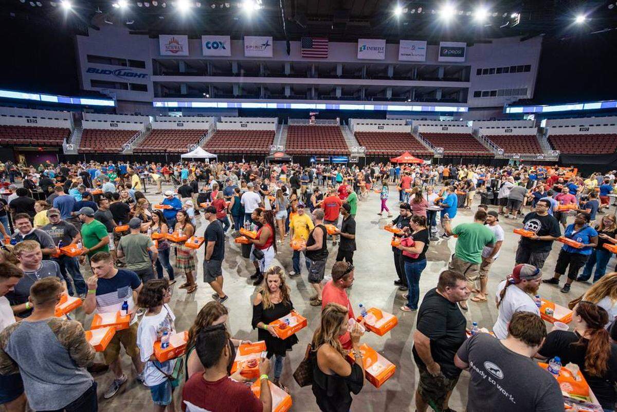 Intrust Bank Arena’s Wingapalooza was a popular summertime event from 2016 through 2019.