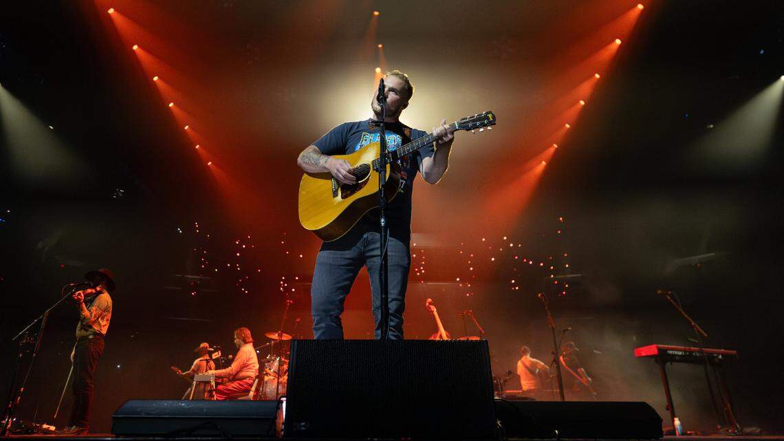 Zach Bryan broke an attendance record on Sunday night at his sold-out Intrust Bank Arena concert.