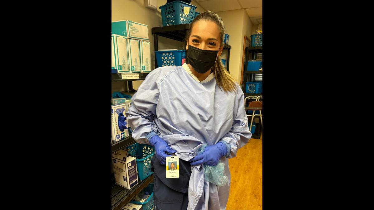 Sedgwick County commissioner Sarah Lopez recently spent time volunteering at Ascension Via Christi.