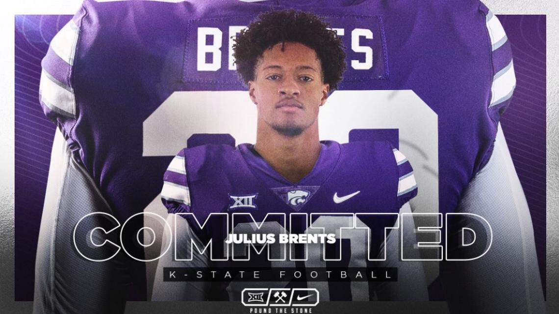 Julius Brents announced he was transferring from Iowa to Kansas State in this social media image.