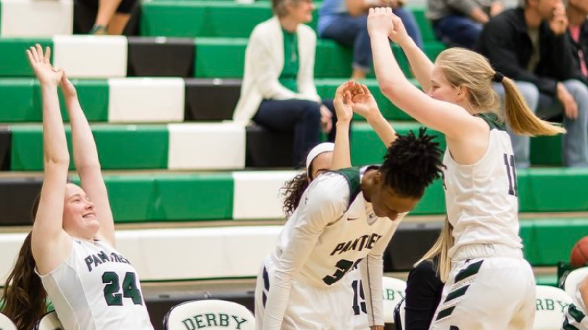 Derby’s Addy Brown, left, and Maryn Archer, right, are both headed to Division I basketball after their young high school careers.