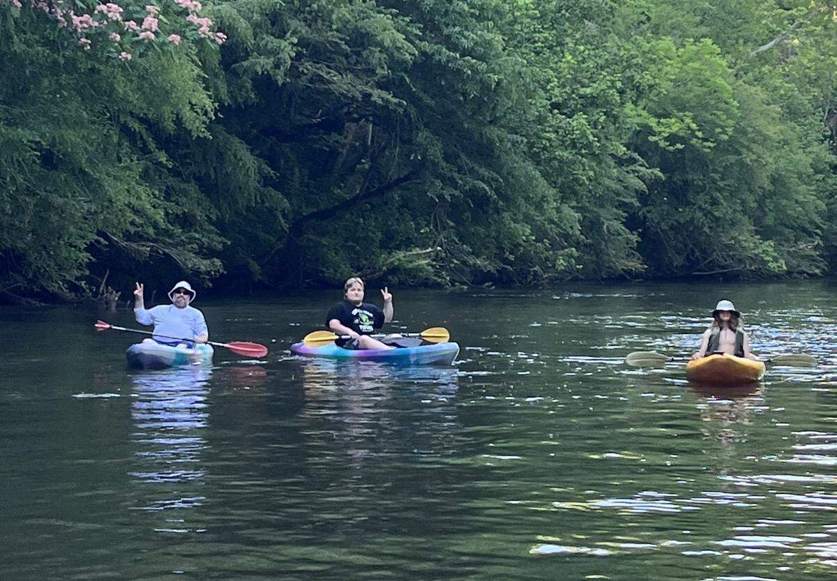 Britton, Arlo and Silas Eichbauer, all of Wichita, floating down a body of water in Tennessee the day before they headed home and were killed in a June 11 wreck.