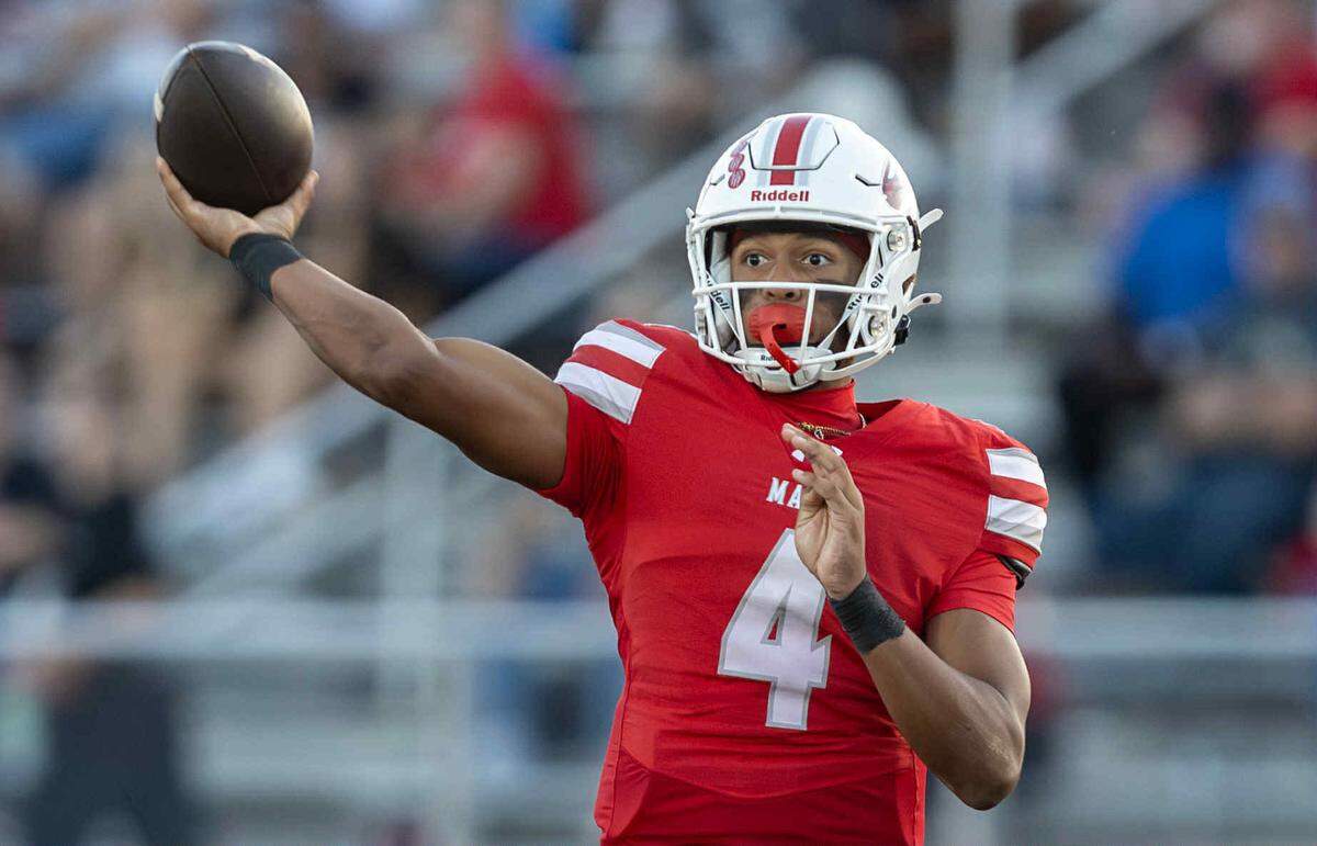 Maize senior quarterback Brayden Myovela has become one of the state’s top dual-threat quarterbacks since his move to the position halfway through last season.