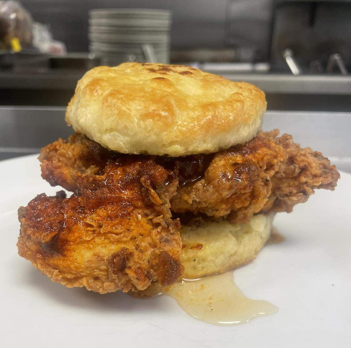 Magnolia Cafe at 2424 N. Woodlawn will donate $2 of every Nashville Hot Chicken-In-a-Biscuit sold during Restaurant Week, put on by the Kansas Food Bank in September.