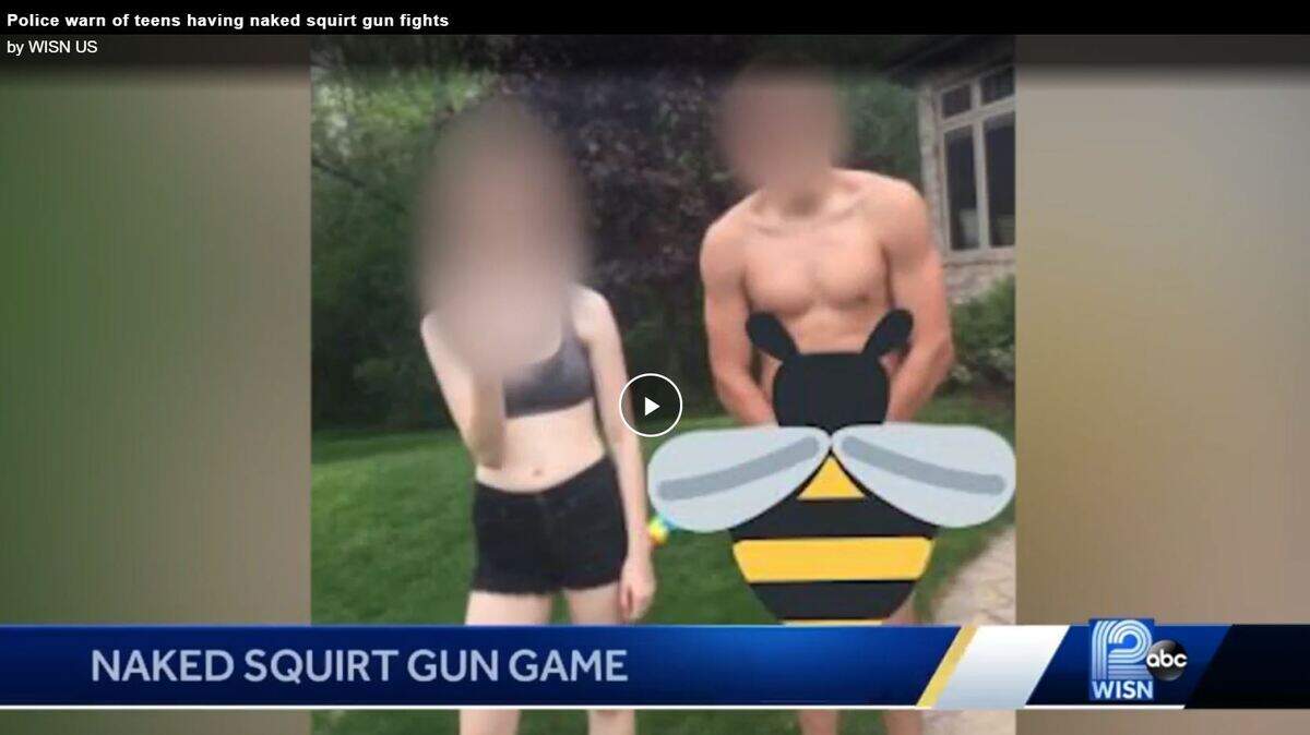 Teenagers in Wisconsin are stripping down to better their chances of survival in a squirt gun game called “Paranoia."