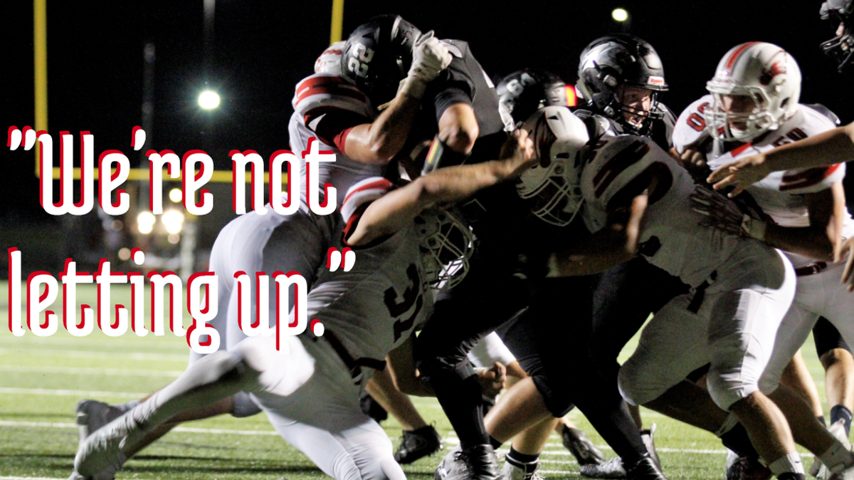 The Maize defense got about 10 sacks Friday night in the Eagles 21-0 over Campus. (Sept. 14, 2018)