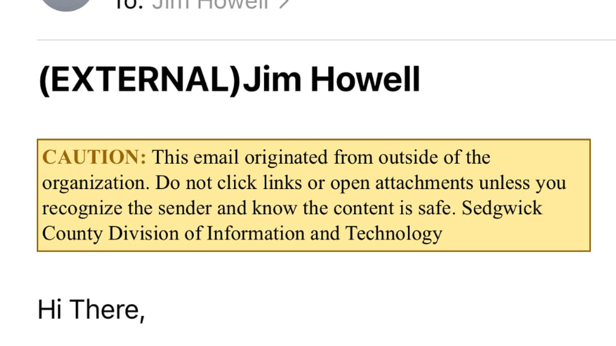 Someone impersonating Sedgwick County Commission Chair Pete Meitzner attempted to scam Commissioner Jim Howell.