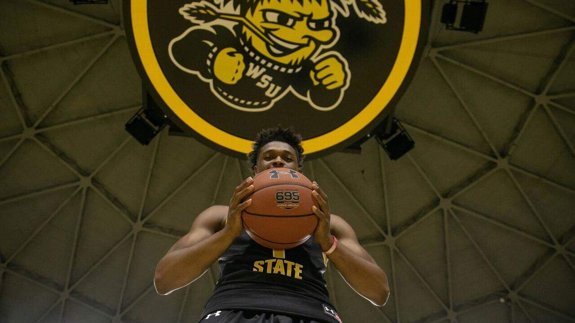 Tyson Etienne poses for a picture on his official visit to Wichita State last weekend. Etienne is a four-star guard in the class of 2019 the Shockers are pursuing.