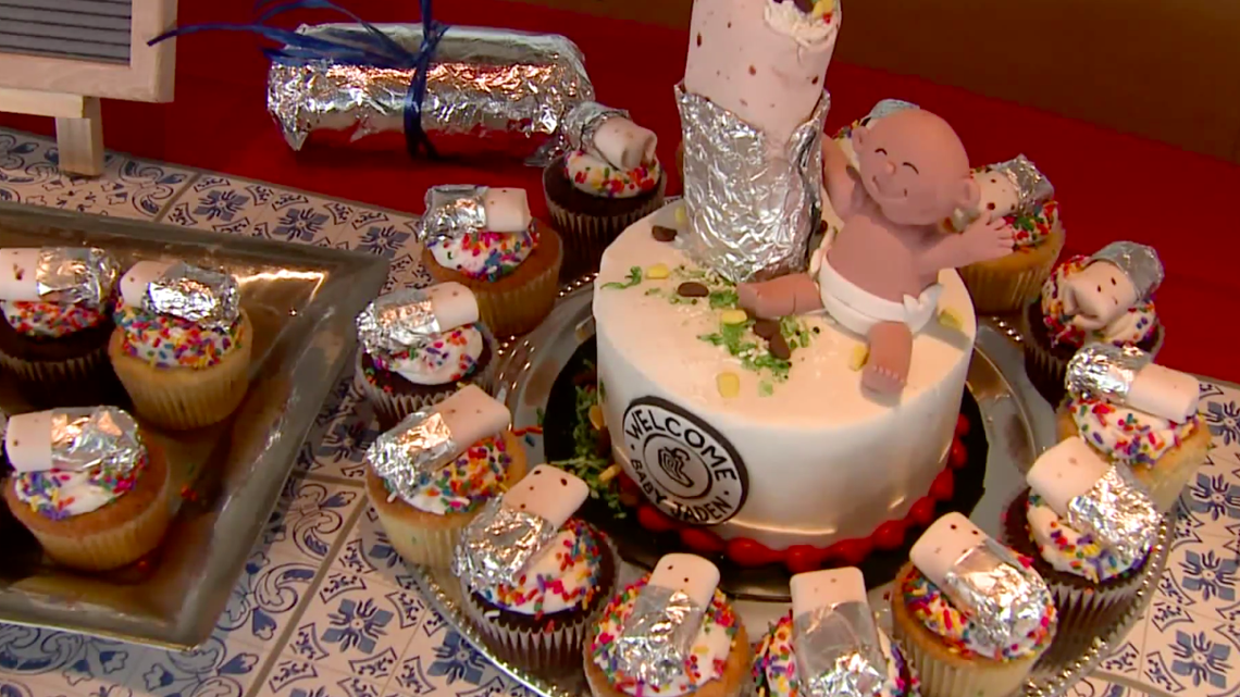 Adrianna Alvarez, of Denver, Colorado, was on her way to hospital while in labor when she felt the baby coming. She and her husband pulled over in a Chipotle parking lot, where the baby was born. Then she got a burrito-themed baby shower.